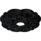 Ekena Millwork Rotherham Ceiling Medallion (Fits Canopies up to 3 1/2"), 18"OD x 3 1/2"ID x 1 1/2"P, Black Pearl CM17ROBPS - alternate 3